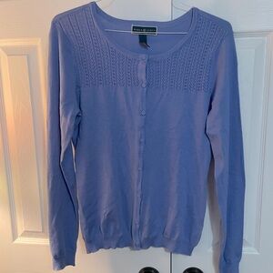 Karen Scott Lavender Button Up Cardigan Sweater. Size M. NWOT